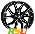4x Alutec ADX.02 diamant-schwarz frontpoliert 7.5x18" ET45 LK4 108 ML 63.4 Al...