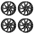 4 Alutec Felgen ADX.02 7.5Jx18 ET45 4x108 SWFP für FORD Fiesta Fusion