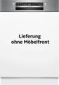 BOSCH teilintegrierbarer Geschirrspüler Serie 4 SMI4ECS32E, 14 Maßgedecke, Automatische Türöffnung für Effizienz, flexible Körbe & Schubladen
