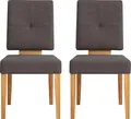 OTTO home Esszimmerstuhl Ponza Polsterstuhl (Set, 2 St), Gestell Eiche massiv geölt, Esszimmer Bestseller
