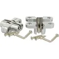 SOTECH 1 Paar Einfrässcharnier VICI 45 x 13 mm Öffnungswinkel 180 Grad für Möbeltüren Truhen Klapptische