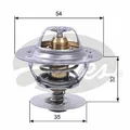 GATES Kühlmittelthermostat TH11287G1