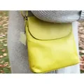 Josephine Osthoff Damen Handtasche klein leicht echt Leder crossbody Umhängetasche (109) - Grün