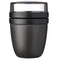 Mepal Lunchbox Ellipse 2tlg. Kunststoff Schwarz M (Medium)