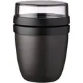 Mepal | Lunchpot Ellipse | 500 + 200 ml | praktischer Müslibecher & Joghurtbecher | To Go Becher | geeignet für Tiefkühler, Mikrowelle & Spülmasch