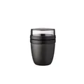 Mepal B.V. Niederl. Deutschland Mepal Ellipse Lunch Pot, 200 ml + 500 ml, Dicht verschlossener Müslibecher für verschiedene Speisen, Farbe: nordic black 107648041100