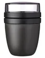 MEPAL Ellipse Lunchpot Müslibecher Joghurtbecher Kunststoff Schwarz 500 ml