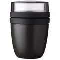 MEPAL Speisebehälter Ellipse nordic black 0,5 + 0,2 l, 1 St.