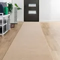 Steffensmeier Läufer Galerie Ibiza| Kurzflor Teppich| Flur| Diele| Größe: 80x1000 cm| Beige
