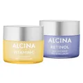 ALCINA Vitamin C Tagescreme 50ml & Retinol Nachtcreme 50ml