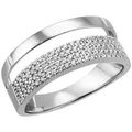 Firetti Fingerring Schmuck Geschenk Silber 925 Silberring Ring Pavé-Optik glitzernd, mit Zirkonia (synth) silberfarben 52