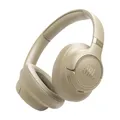 JBL Tune 730 BT Wireless Over-Ear-Kopfhörermit JBL Pure Bass Sound, Bis zu 76 Stunden Musikwiedergabe, Bluetooth 6.0, leichtem, faltbarem Design, Google Fast Pair, Microsoft Swift Pair,Beige