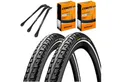MSZweirad Fahrradreifen 2x Continental Reifen Ride Tour Reflex 28x1,60 (42-622)+ DV + Heber