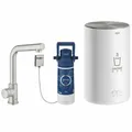 Grohe Red Duo Starter Kit 30339DC1 Mono-Armatur Supersteel inkl. Boiler Größe M