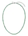 Purelei Damen Halskette aus Edelstahl – Aventurin, Wasserfeste Kette mit Natürlichen Aventurinperlen, Verstellbare Länge 35-45 cm, Eleganter Schmuck für Frauen