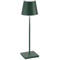 Zafferano Akku Tischleuchte Poldina Pro 380 mm Dark Green