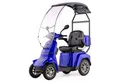 Veleco Elektromobil GRAVIS mit Dach Windschutzscheibe Seniorenmobil Mobilitätsroller LED, 1000,00 W, 12,00 km/h, Dach mit Windschutzscheibe