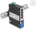 Delock 80162 - Industrie Switch RJ45 für Hutschiene - Switch - 1 Gbps (80162)