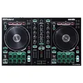 Roland DJ-202 Kompakter DJ-Controller | 2-Kanal-Controller mit 4 Decks für Serato DJ Lite | Große Plattenteller mit minimaler Latenz | Legendäre Roland Drumkit-Sounds | Moderne ACB-Technologie
