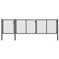 vidaXL Gartentor Stahl 400 x 75 cm Anthrazit
