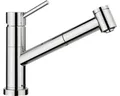 Blanco Einhebel Küchenarmatur Niederdruckarmatur mit Brause KANO-S-F chrom glänz