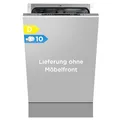 Midea MDWEB1014K Spülmaschine Vollintegriert 45 cm, 10 Maßgedecke, 8 Programme, Verstellbarer Oberkorb, LED Display, Halbe Ladung, Startverzögerung, Geschirrspüler Einbaugerät mit WIFI