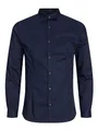 JACK & JONES Businesshemd Herren,Blau (Navy Blazer),L