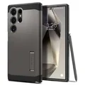 Spigen Tough Armor Hülle Kompatibel mit Samsung Galaxy S24 Ultra -Gunmetal