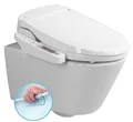 Sapho Tiefspül-WC AVVA Wand-WC mit elektronischem Bidet BLOOMING EKO PLUS, Sapho-NB-1160D-3-SET