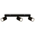 BRILONER - Deckenlampe schwenkbar, GU10 Fassung, max. 9 W, Deckenleuchte, Lampe, Wohnzimmerlampe, Schlafzimmerlampe, Küchenlampe, Deckenstrahler, Deckenbeleuchtung, Flurlampe, 44 cm, Schwarz