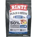 Rinti Max-i-Mum Adult Huhn 50% 4 kg - getreidefreies Trockenfutter für Hunde