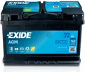 EXIDE EK720 STOP & START AGM Starterbatterie 72Ah 12V 760A AGM DIN/ISO L3