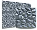 3D Paneele 50x50cm PVC Kunststoffpaneele Wandpaneele Gaming Zimmer Wand Decke 3D Optik >12 Stück 3m²< PVC 3D Platten