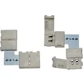 2x LED Clip Eckverbinder für 8mm LED Streifen 13x5mm 90° "L" Verbinder