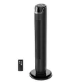 Midea FZ10-17JR Turmventilator Leise mit Fernbedienung 92CM, mobiler Lüfter,Ventilator Säulenventilator,7 Stunden Timer,3 Modi,3 Geschwindigkeiten,45W Standventilator,Schwarz