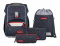 Step by Step Basis Schulranzen-Set 4-teilig Schulranzen Anthrazit Triangles Neu