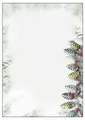 SIGEL DP177 Briefpapier Weihnachten A4, 100 Blatt "Christmas Garland", Weihnachtsbriefpapier aus nachhaltigem Papier für Weihnachtspost, Einladung, Menükarte