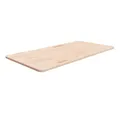 vidaXL Tischplatte, Waschtischplatte 100x50x1,5 cm Massivholz Unbehandelt