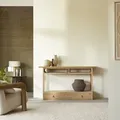 Konsole Clovis mit 1 Schublade aus massivem Eichenholz