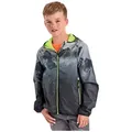 Killtec Outdoorjacke Lyse BYS JCKT B Leichte, wasserdichte Kinderjacke, klein verpackbar, cooles Muster schwarz 164 EU