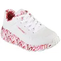 Skechers UNO LITE-LOVELY LUV Sneaker, Schnürschuh mit bedruckter Sohle, Größenschablone zum Download rot|weiß 31 EU