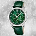 Festina Herrenuhr Leder grün Festina Swiss made Armbanduhr UF20041/3