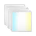 LUXULA 6x LED Panel 62x62cm, 3000K, 4000K, 6000K CCT einstellbar, 36W, 3600lm, Deckenlampe mit 230V Netzteil - LED Bürolampe für Rasterdecken, Rasterleuchte, Bürobeleuchtung