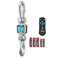 VEVOR Kranwaage 10 T, Digitale Hängewaage, Industriewaage mit Gehäuse aus Aluminiumguss & LCD-Display, 2-kg-Teilung & 3-stufiger Schalter, Fernbedienung, Wildwaage, Hakenwaage für Garage & Fabrik
