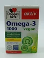 Doppelherz Omega 3 1000 Vegan Hochdosiert EPA & DHA Algenöl 60 kleine Kapseln