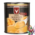 [ 12x 850g ] DOYAL Mango Püree KESAR/pürierte Mango/Kesar Quality/Mangopüree + ein kleines Glückspüppchen - Holzpüppchen