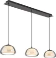 Globo Lighting Hängeleuchte Metall schwarz-chrom, LED