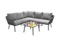 casa NOVA Loungeecke GRUMO BHT 155x70x219 cm grau Garten-Sofa