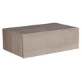 FineBuy Nachtkonsole ZADAR für Wandmontage 46x15x30cm Nachttisch Holz, Wandregal mit Schublade, Nachtschrank Wandboard für Boxspringbett schwebend, Wandkonsole Nachtkästchen hängend Sonoma
