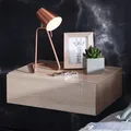 Wandregal Schublade Nachtkommode Nachtschrank hängend schwebend Wandboard Sonoma